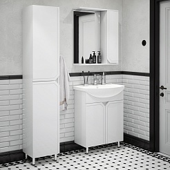 Corozo Мебель для ванной Сириус 65 белая – фотография-2